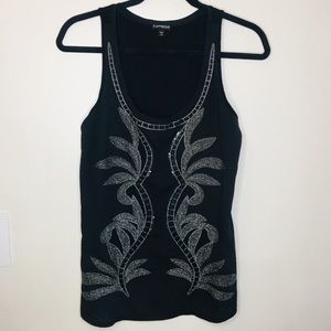 Express shimmer tank top
